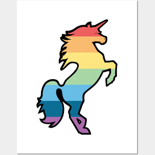 Rainbow Unicorn Posters and Art